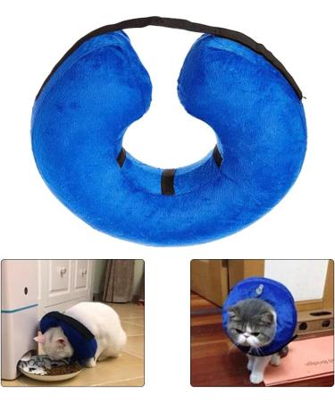 Inflatable Dog Collar for Post-Op Care | Adjustable Donut Neck Band for Small Medium & Large Dogs & Cats - Size M - Buy Online on GoSupps.com