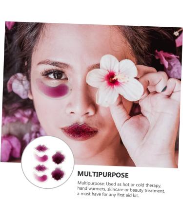 FRCOLOR 6Pcs Packs Beauty Gel Ice Pack Reusable Beads Reusable Plaster Cold Eye Patch Ice Lip Cold Compress Gel Lip Pads Under Eye Purple Pvc Eye Patch Frozen Care - Buy Online on GoSupps.com