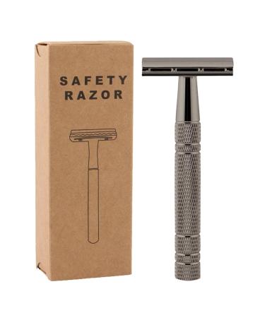 Safety Edge Stainless Steel Cutter for Women - Double Edge Rose Gold Shaving Razor with Zinc Alloy Handle | Perfect for Home Travel & Camping - Buy Online on GoSupps.com