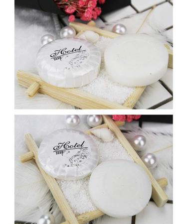 jojomis Travel Soap Round Hotel Cleaning Soaps Individually Wrapped Hotel Toiletries Light Scented 150 Bars - 9g as described - Buy Online on GoSupps.com