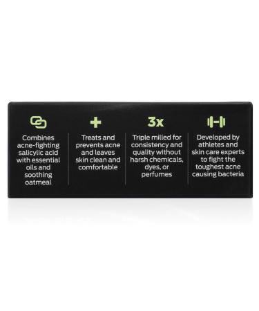 Defense Acne Care Bar Soap 4.2oz - Pack of 2 | 2% Salicylic Acid, Tea Tree, Eucalyptus Oils & Oatmeal - Buy Online on GoSupps.com