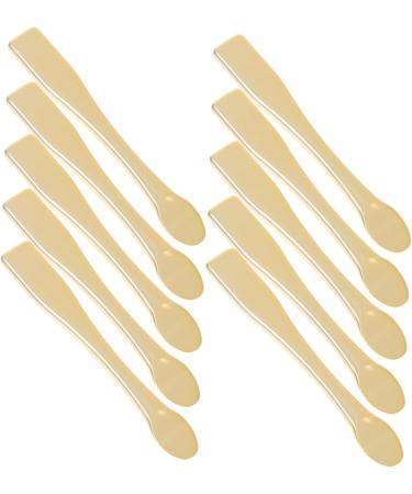 Baluue 50 Pcs Mask Spoon Mini Mask Applicator Face Cream Applicator Mini Skin Care Spatula Makeup Minis Abs 6X1X0.3CMx5pcs Goldenx5pcs - Buy Online on GoSupps.com