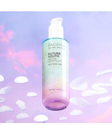Pacifica Beauty Future Youth Foaming Cleansing Gel | Gentle Vegan Face Wash for All Skin Types | Alcohol-Free & Dermatologist Tested Makeup Remover - Buy Online on GoSupps.com
