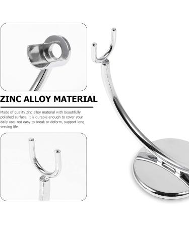 Beaupretty Metal Razor Holder & Razing Rack - Silver Shaving Stand for Safety Razors | Perfect Gift | 10.5x8.7cm - Buy Online on GoSupps.com