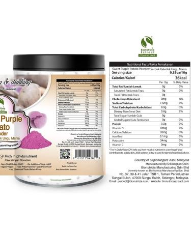 9x Sweet Purple Potato Powder (200g / Can) - Buy Online on GoSupps.com