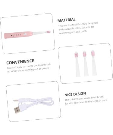 Buy Gatuida Automatic Electric Toothbrush for Kids | Waterproof 1 Pack (Ages 6-12) | Replacement Head | Pink - Buy Online on GoSupps.com