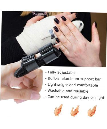 Joint Sleeve Thumb Brace & Finger Splint - Finger Fracture Protector Polyester Black - International Shipping Available - Buy Online on GoSupps.com
