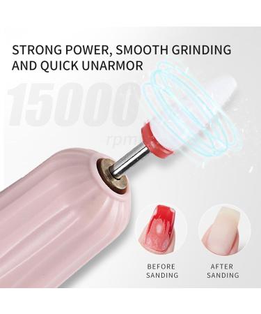 Yapetnck Electric Nail File | 2 in 1 Nail Drill Electric - Electric Nail Drill Professional Portable Electric Manicure Pedicure for Acrylic Gel Nails Polishing Curing - Buy Online on GoSupps.com