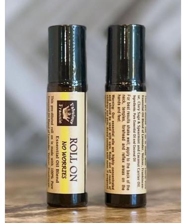 Fabulous Frannie No Worries Essential Oil Blend Roll On 10ml - Lavender Vetiver Frankincense Clary Sage & Spearmint - Relax & Relieve Stress - Buy Online on GoSupps.com