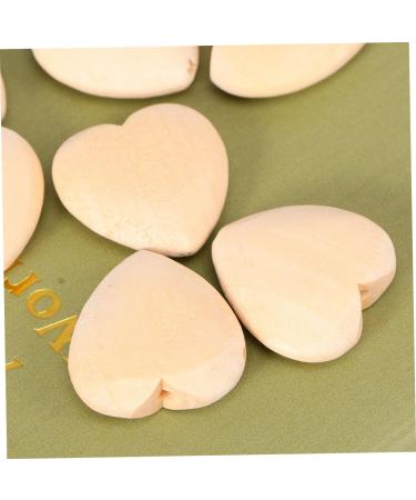 Safigle 200 Stk Peach Cherz Bear Spacer Beads | Rustic Wooden Heart-Shaped Pearls for DIY Accessories | Perfect for Children's Crafts - Buy Online on GoSupps.com