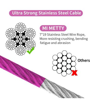 Mi Metty 15ft Kausproof Dog Leash with Absorbent Spring - Durable Dog Training Line for Courtyard & Camping - Purple (4.5m) - Buy Online on GoSupps.com