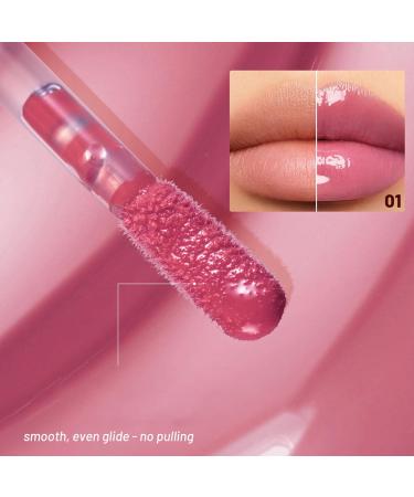 Lip Gloss Long Lasting Lipstick Moisturizing and Volumizing Lipstick Long Lasting for Women Beauty Makeup Dating Parties and Gatherings 01 - Buy Online on GoSupps.com