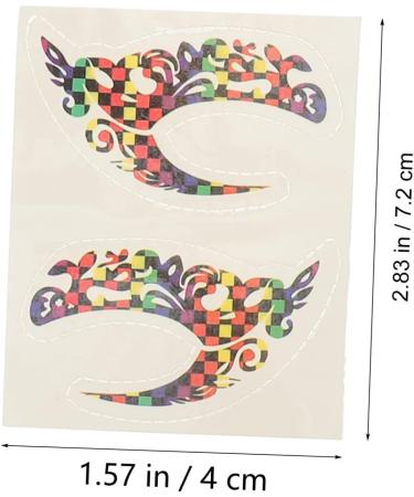  SOESFOUFU 10 Pairs of Temporary Eyeliner Stickers Makeup Decals for Eyes Eyeshadow Stickers for Halloween Cosplay and Special Events - Buy Online on GoSupps.com