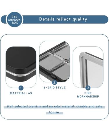  minkissy minkissy Set of 3 Makeup Storage Trays Compact Multi-Grid Box for Eyeshadow Blush and Lipstick for Travel - Buy Online on GoSupps.com