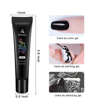 SEISSO Nail Stamping Gel Polish Set with 7 Colors + Templates, Latex Tape, Stamper & Scraper - Nail Art and Manicure Collection - Buy Online on GoSupps.com