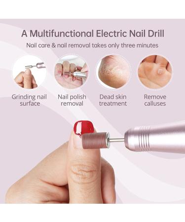 Luckaide 75pcs Grinding Sleeve Nail Cutter Set - 80/120 Grit Nail Drill Attachments for Manicure & Pedicure - Black White Red Grinding Caps for Nail Care - Buy Online on GoSupps.com