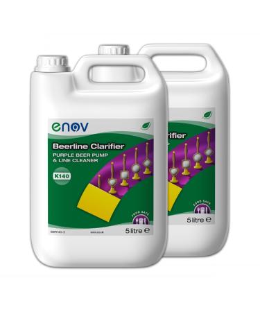 Enov K140 Beerline Clarifier Purple Beer Pump & Line Cleaner 2 x 5 Litre - Buy Online on GoSupps.com