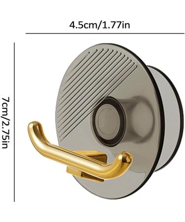 Rianpesn Self-Adhesive Connector Hook | Drill-Free Organizer for Toothbrush Razor Towel | Translucent Gray Storage Solution - Buy Online on GoSupps.com