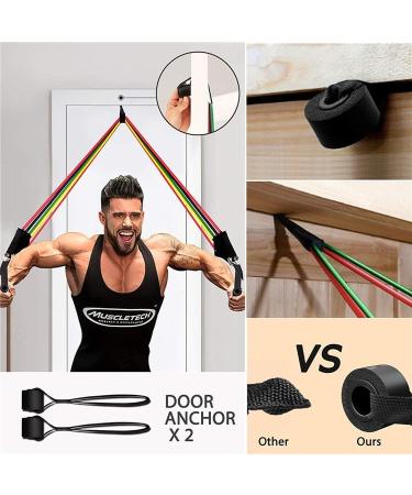 Buy Exercise Bands for Men & Women | Resistance Bands for Home Workouts Yoga & Physical Therapy | 10-150LBS Assorted | International Shipping Available - Buy Online on GoSupps.com