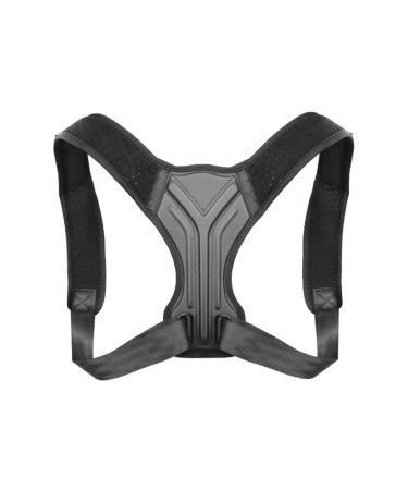 Doversky Adjustable Posture Corrector Back Support Belt Spine Back Shoulder Brace Support Belts Adult black L