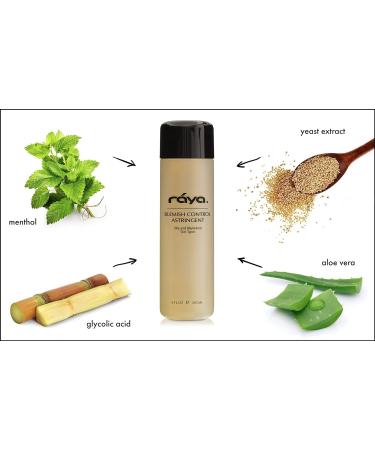 RAYA Blemish Control Astringent 8 oz | Facial Toner for Oily & Break-Out Skin | Normalize pH & Regulate Oil | Vitamin B Infused | Perfect for Teens - Buy Online on GoSupps.com