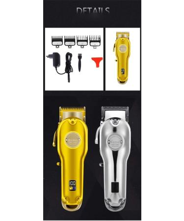 Professional Rechargeable Hair Clipper with Adjustable Steel Blades - Electric Hair Trimmer for Men | International Shipping Available - Buy Online on GoSupps.com
