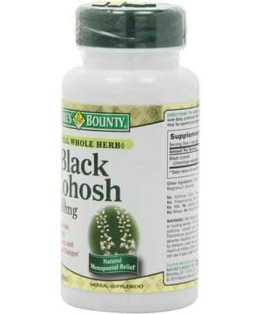 Nature's Bounty Black Cohosh 540mg - 100 Capsules (Pack of 2) | Natural Whole Herb - Buy Online on GoSupps.com