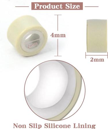 Vlasy 200 Pcs Silicone Micro Rings for I Tip Hair Extensions 4mm Micro Nano Beads Micro Links Hair Beads (Blonde) Micro-4mm-200Pcs Blonde - Buy Online on GoSupps.com