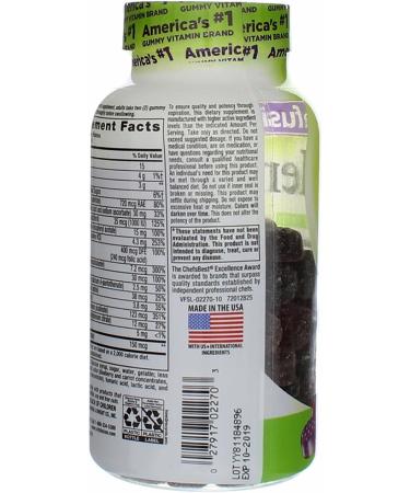 VitaFusion Men's Complete Multivitamin Gummies - Natural Berry Flavor, 150 Count - Buy Online on GoSupps.com