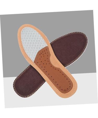 GLEAVI Leather Insoles - 2 Pairs Breathable Cowhide Orthotic Shoe Pads | Sweat Absorbing Non-Slip Comfort - Buy Online on GoSupps.com