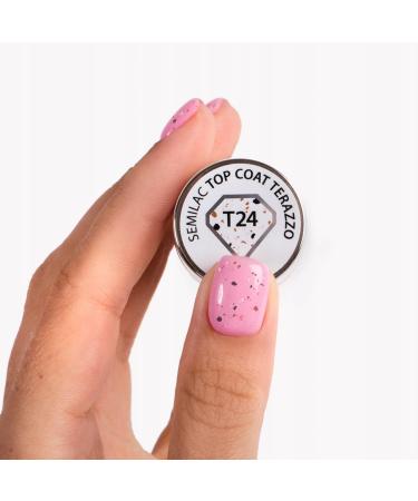 T24 Semilac UV Nail Polish Top Terrazzo 7 ml - Buy Online on GoSupps.com
