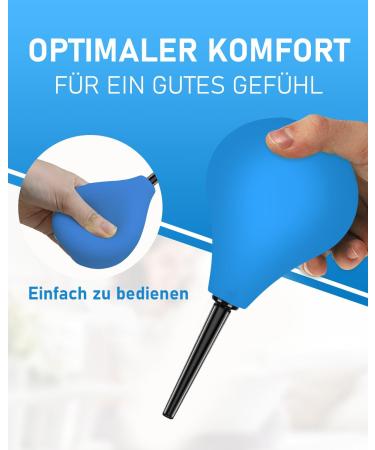 Enema for Intestinal Cleansing 224ML | Butt Shower Irrigator for Anal & Vaginal Use | Intimate Shower for Men & Women (Blue) - International Shipping Available - Buy Online on GoSupps.com