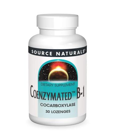Source Naturals Coenzymated B-1 Cocarboxylase 25 Mg 30 Count 30 Count (Pack of 1)