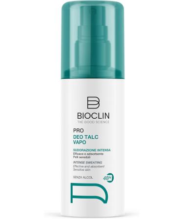 BIOCLIN Deo Pro Talc Vapo - 100 ml - Alcohol-free deodorant ideal for intense sweating and sensitive skin - 48 hours of protection - No gas - Pleasant talcated fragrance. - Buy Online on GoSupps.com