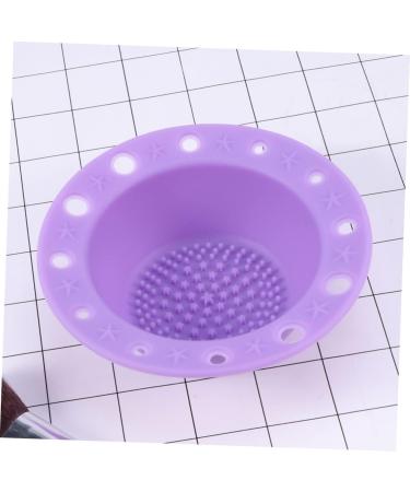 minkissy 1pc Makeup Brush Scrubber Makeup Brush Cleaning Pad Cleaner Brush Pad Cosmetic Brush Cleaner Silicone Brush Cleaner Makeup Cleaner for Makeup Brush Cup Tool Purple Make up medium Purple - Buy Online on GoSupps.com