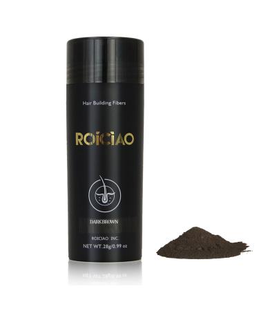 Hair Fibres for Thinning Hair Professional Quality Hair Fibres Dark Brown Hair Thickening Powder for Natural Look Hair Fiber Concealer for Hair Loss Hair Powder Men for Men and Women (Dark Brown 01)