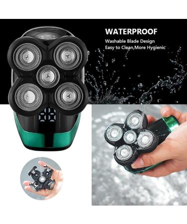 4D Rechargeable Head Shaver for Men - 5-in-1 Electric Bald Head & Beard Trimmer | International Shipping Available - Buy Online on GoSupps.com