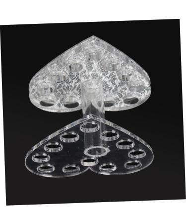 Mikinona 1pc Nail Art Penholder Nail Art Brush Holder Makeup Pen Stand Art Painting Pen Stand Manicure Pen Holder Pen Display Stand Holder No Bend Hair Clips Heart-shaped Makeup Brush 8.7x8.5cm Silver - Buy Online on GoSupps.com