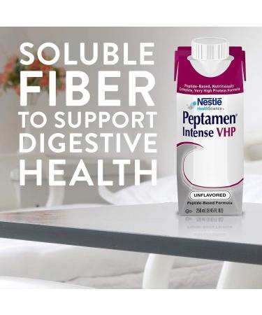 Nestle Peptamen Intense VHP Tube Feeding Formula Unflavored 250 mL Carton 24 Ct Unflavored 202.8 Fl Oz (Pack of 1) - Buy Online on GoSupps.com