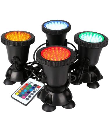 GreenSun Pond Lighting Underwater RGB Spot Light IP68 Waterproof Garden Pond Lamp Fish Pond Lamp with Remote Control - Buy Online on GoSupps.com