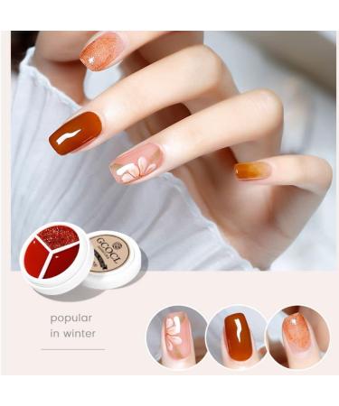 Nail Art for DIY Drawing Manicure Soak Off Gel Three-color Solid Canned Gel Painting Gel Can Gel(02) - Buy Online on GoSupps.com