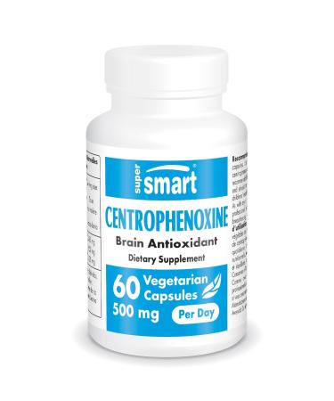 SuperSmart - Centrophenoxine 500mg per Day (DMAE & pCPA) - Nootropics Supplement | Non-GMO & Gluten Free - 60 Vegetarian Capsules