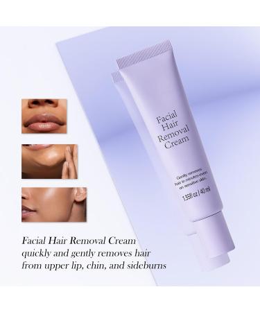  blmcoos Medicpure Facial Hair Removal with Soothing Serum Depilatory Cream for Sensitive Skin Upper Lip and Chin Hair Removal for Women Gentle Face and Body Hair Removal Cream Painless Effective (3) - Buy Online on GoSupps.com