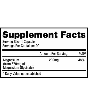 SIGFORM Magnesium Glycinate Capsules (200mg per Capsule 90 Count) Made in USA - Buy Online on GoSupps.com