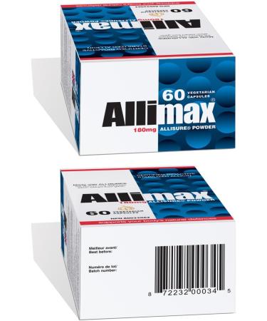 Allimax 180mg 60 Capsules. Supports Your Body s Immune Function Through Natural Allicin a Potent Organosulphur Compound Extracted from Clean and Sustainable Spanish Grown Garlic - Buy Online on GoSupps.com