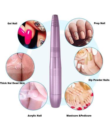 ZYZY Professional Nail Drill Kit Portable Electric Nail Drill Kit Nails Manicure Pedicure Polishing Shape Tools Set with 11Pcs Drill Bits and 16Pcs Sanding Bands - Buy Online on GoSupps.com