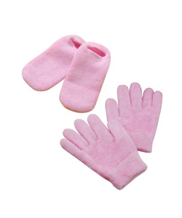 Beatifufu 2 Pairs Nighttime Gloves Wax Bath Mittens Paraffin Wax Mittens Oveglove Grooming Glove Moisturizing Socks Moisturizing Mittens Gauntlet Gelt Overnight Gloves Spa Whitening