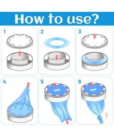 Cliunt Diaper Pail Refill Film - 10PCS Cassettes (4.5m Blue) | Compatible with All Diaper Pails | International Shipping - Buy Online on GoSupps.com
