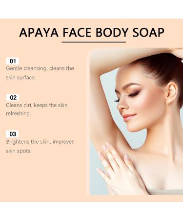  homomdy Papaya & Turmeric Soap Papaya Cleansing Soap for Face & Body Brightening & Exfoliating Reduces Dull Spots & Hyperpigmentation Deep Moisturizing & Deodorant (2pcs) - Buy Online on GoSupps.com