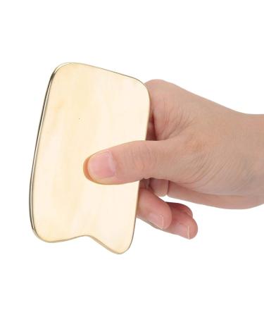 Gua Sha Brass Plate - Cuadrado Bordes Suaves Massage Tool for Face Back & Neck International Shipping Available - Buy Online on GoSupps.com